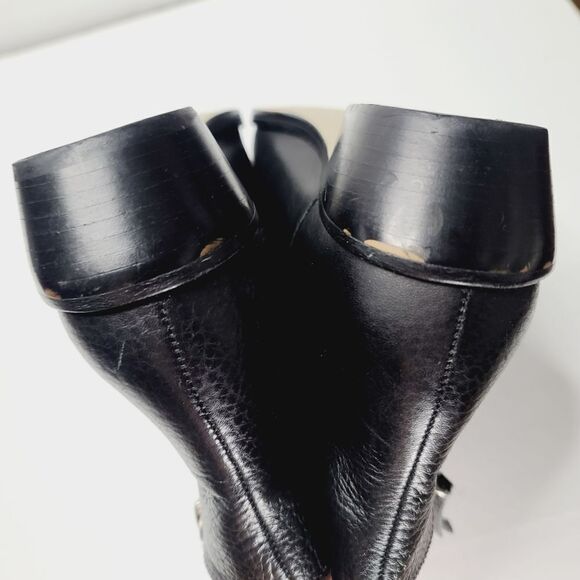 J. Crew Black Frankie Pebbled Leather Ankle Boots size 8 1/2 - Picture 10 of 15